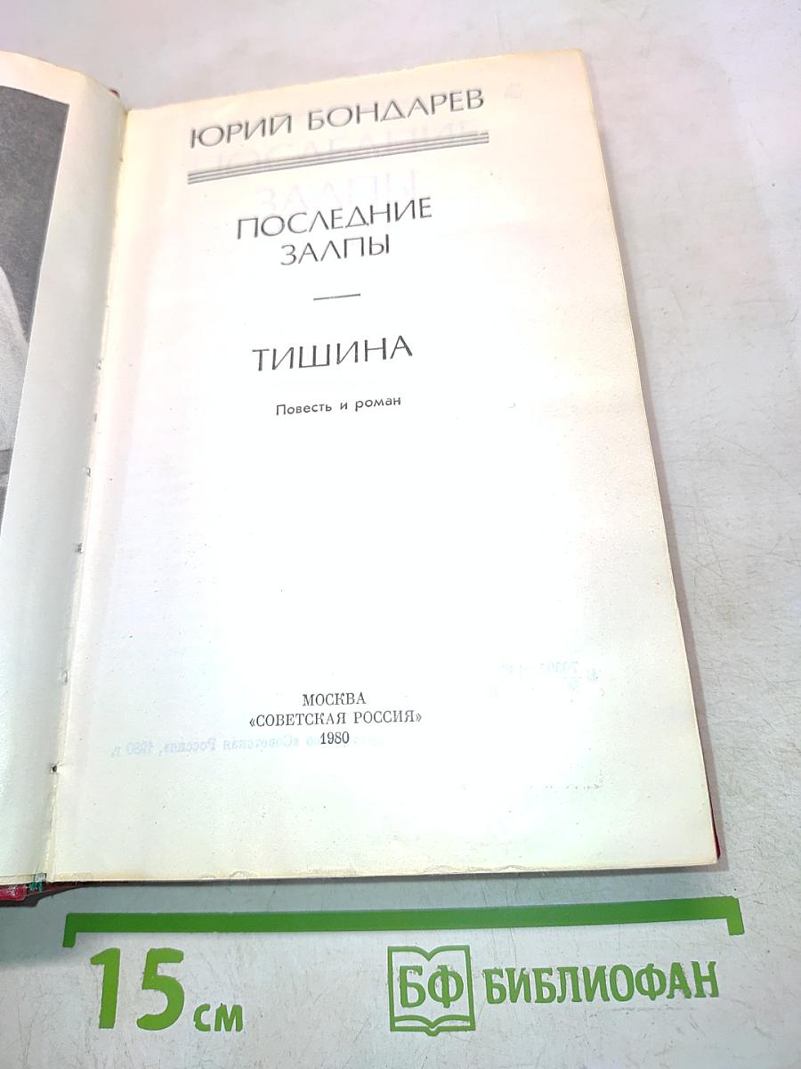 Последние залпы. Тишина