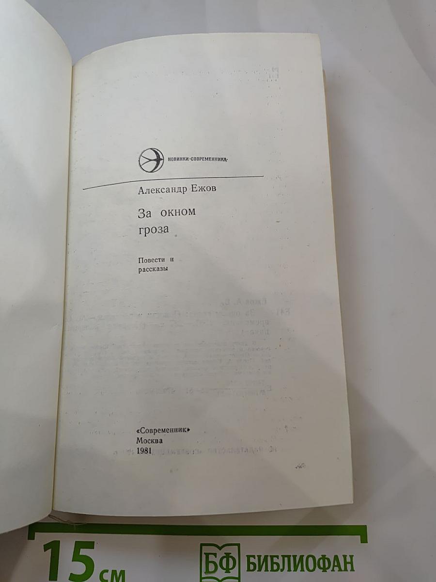 За окном гроза: Повести и рассказы