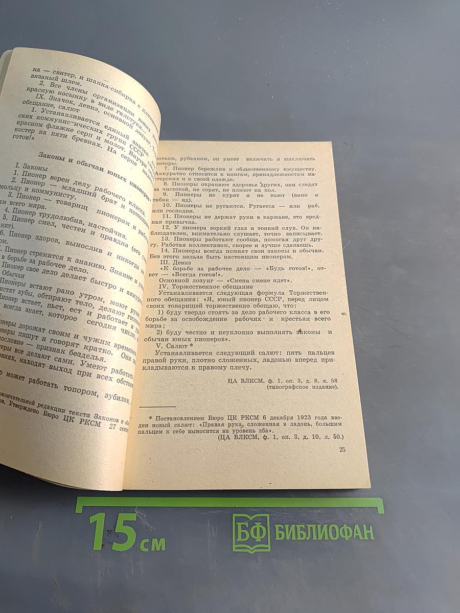 Всесоюзная пионерская организация имени В. И. Ленина. Документы и материалы