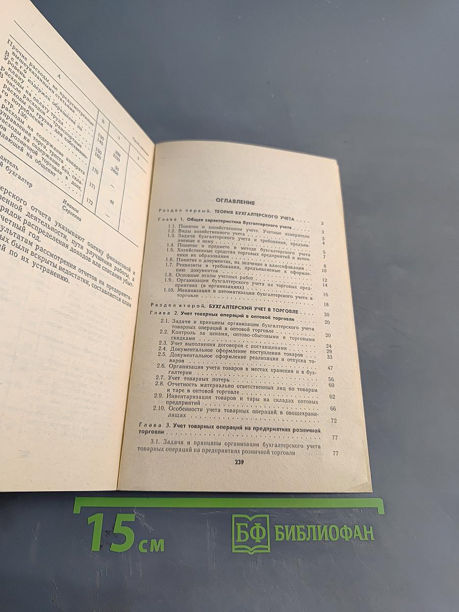 Бухгалтерский учет в торговле