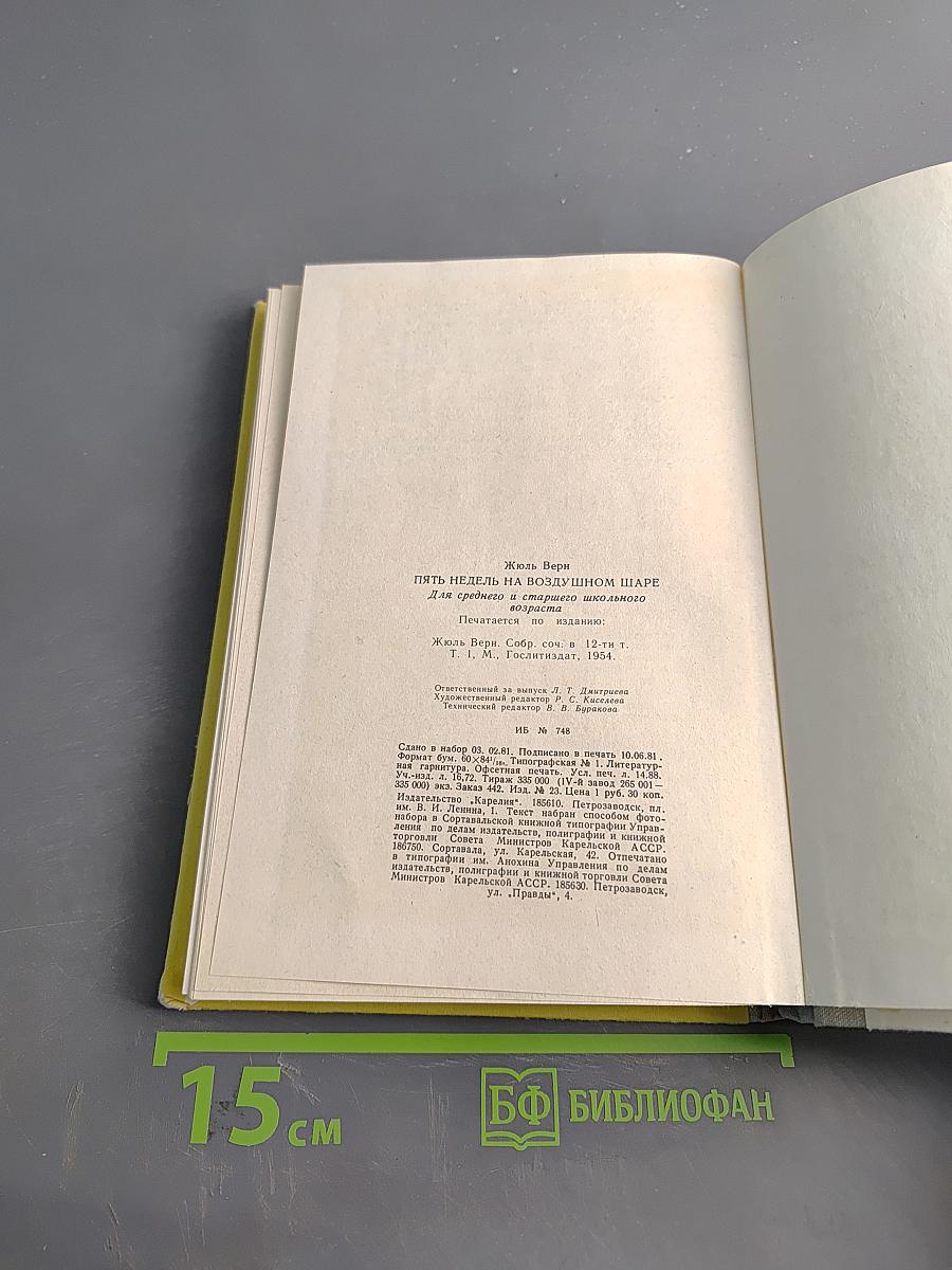 Пять недель на воздушном шаре