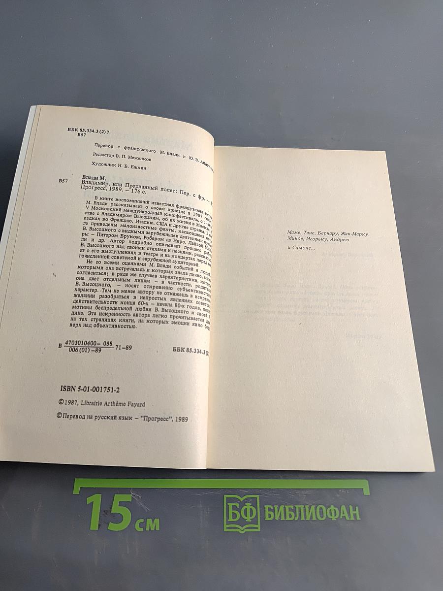 Владимир, или Прерванный полет