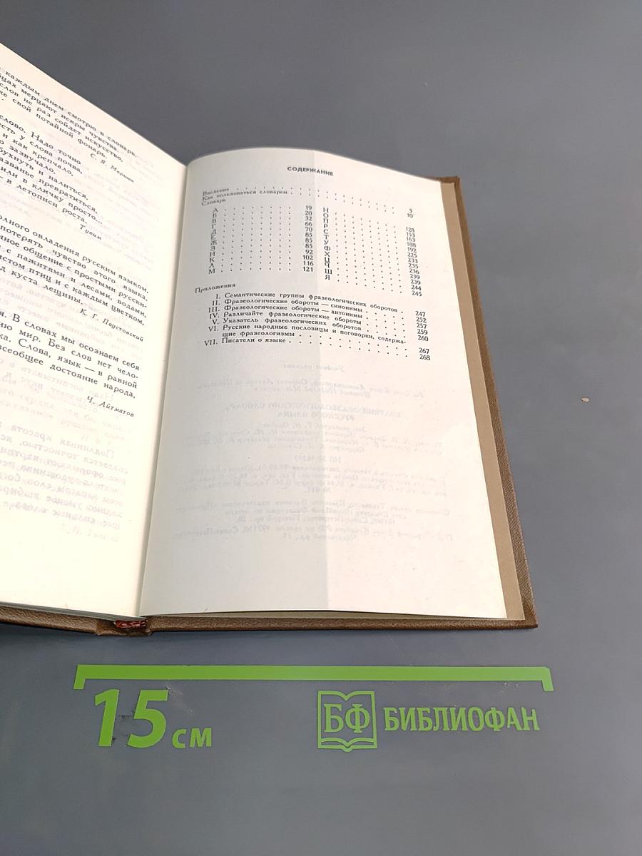 Краткий фразеологический словарь русского языка