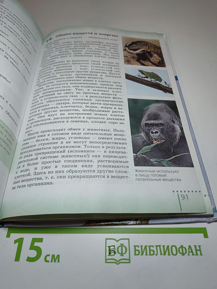 Биология. Живой организм. 6 класс
