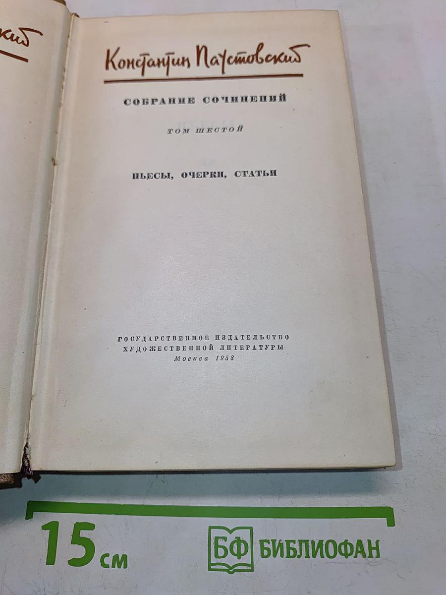 Собрание сочинений. Том шестой. Пьесы, очерки, статьи