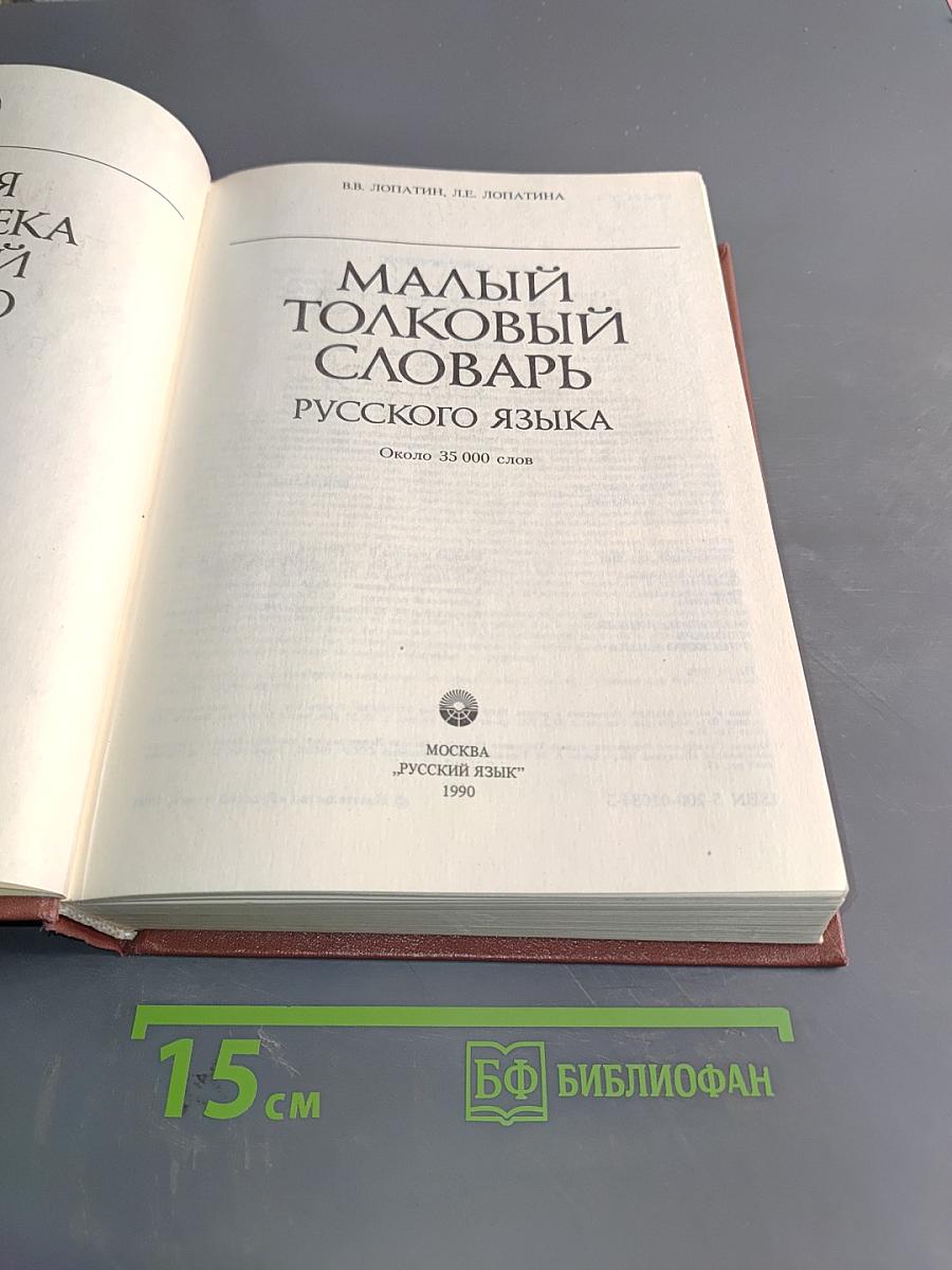 Малый толковый словарь русского языка