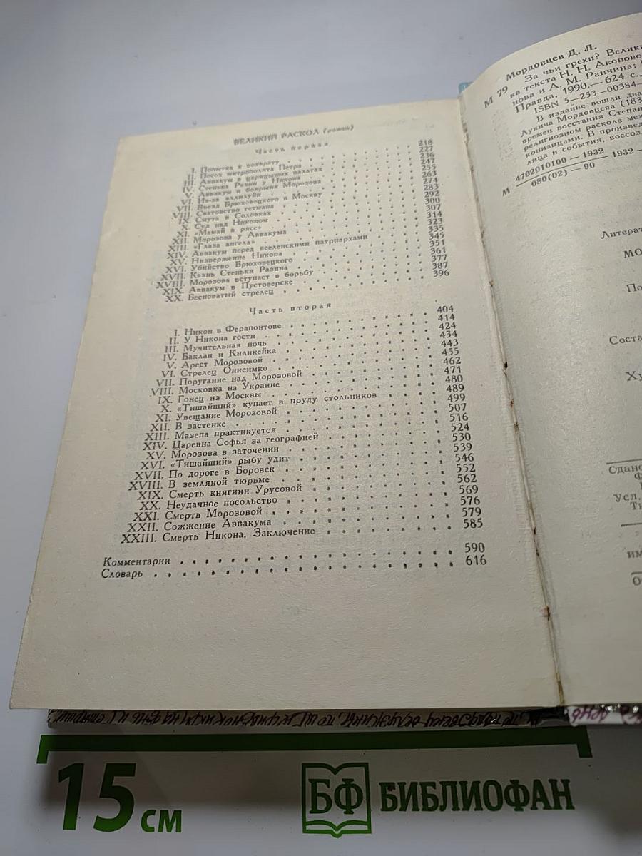 За чьи грехи? Великий раскол