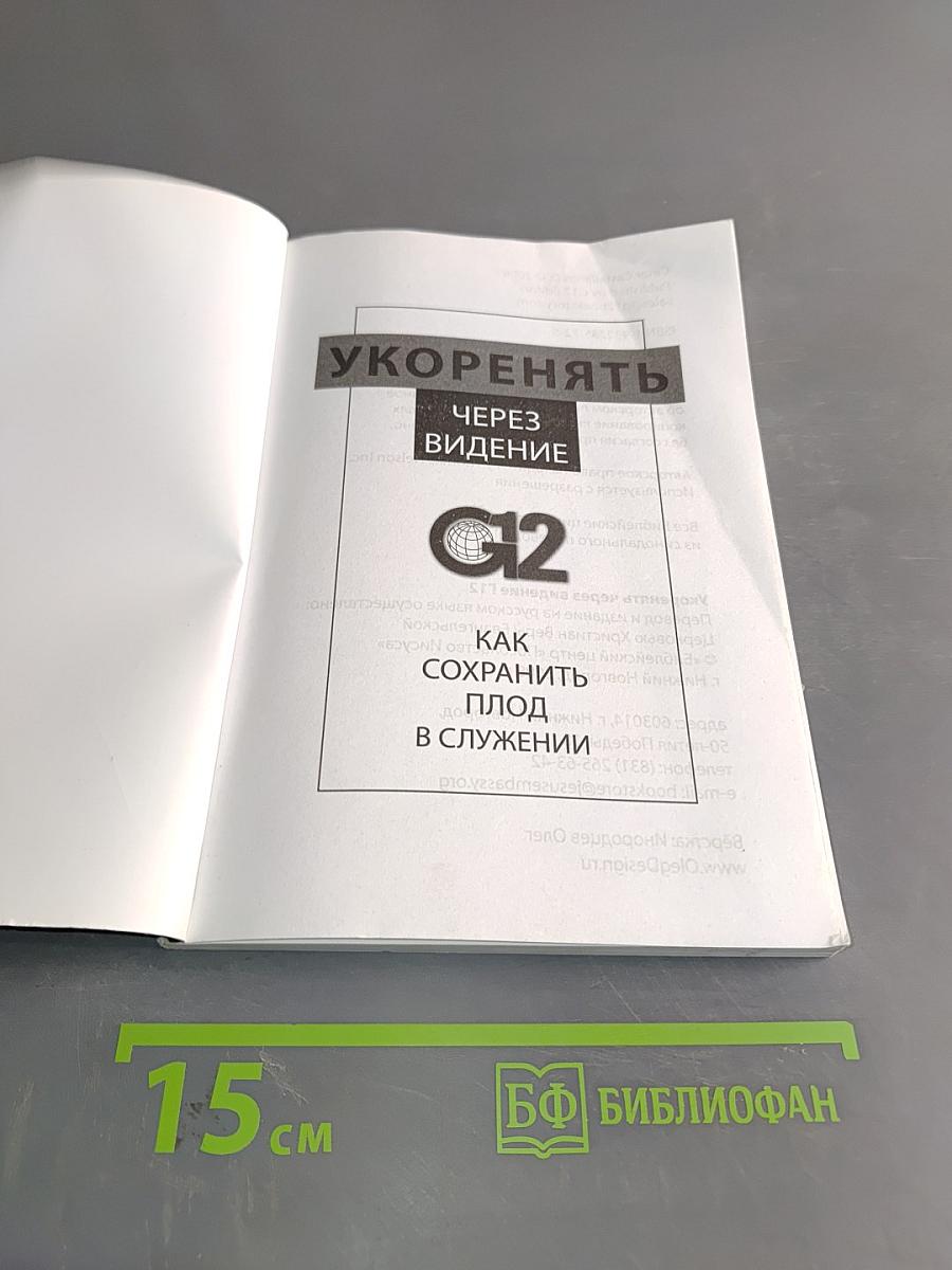 Укоренять через видение. Как сохранить плод в служении