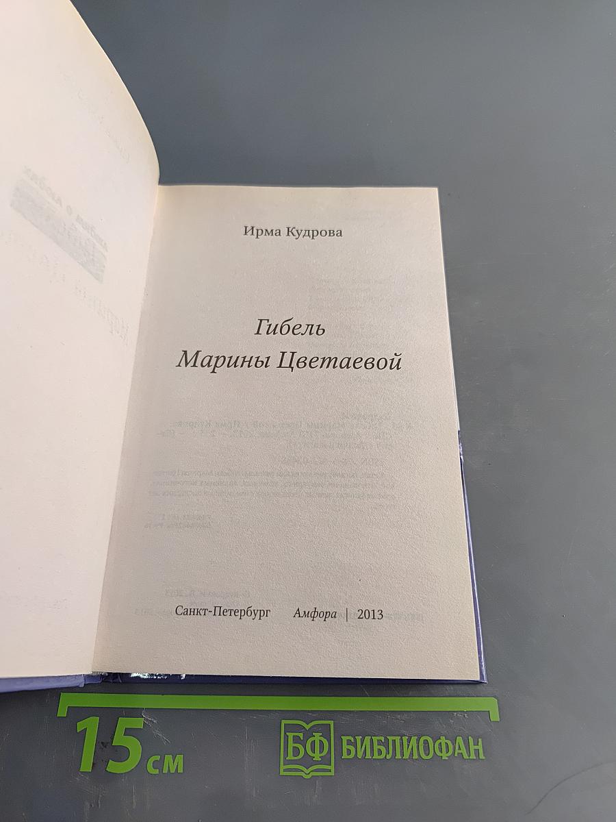 Цветаева. Гибель Марины Цветаевой