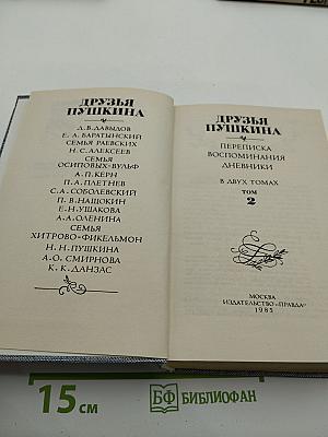 Друзья Пушкина. Переписка. Воспоминания. Дневники. В двух томах. Том 2