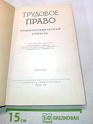 Трудовое право: Энциклопедический словарь