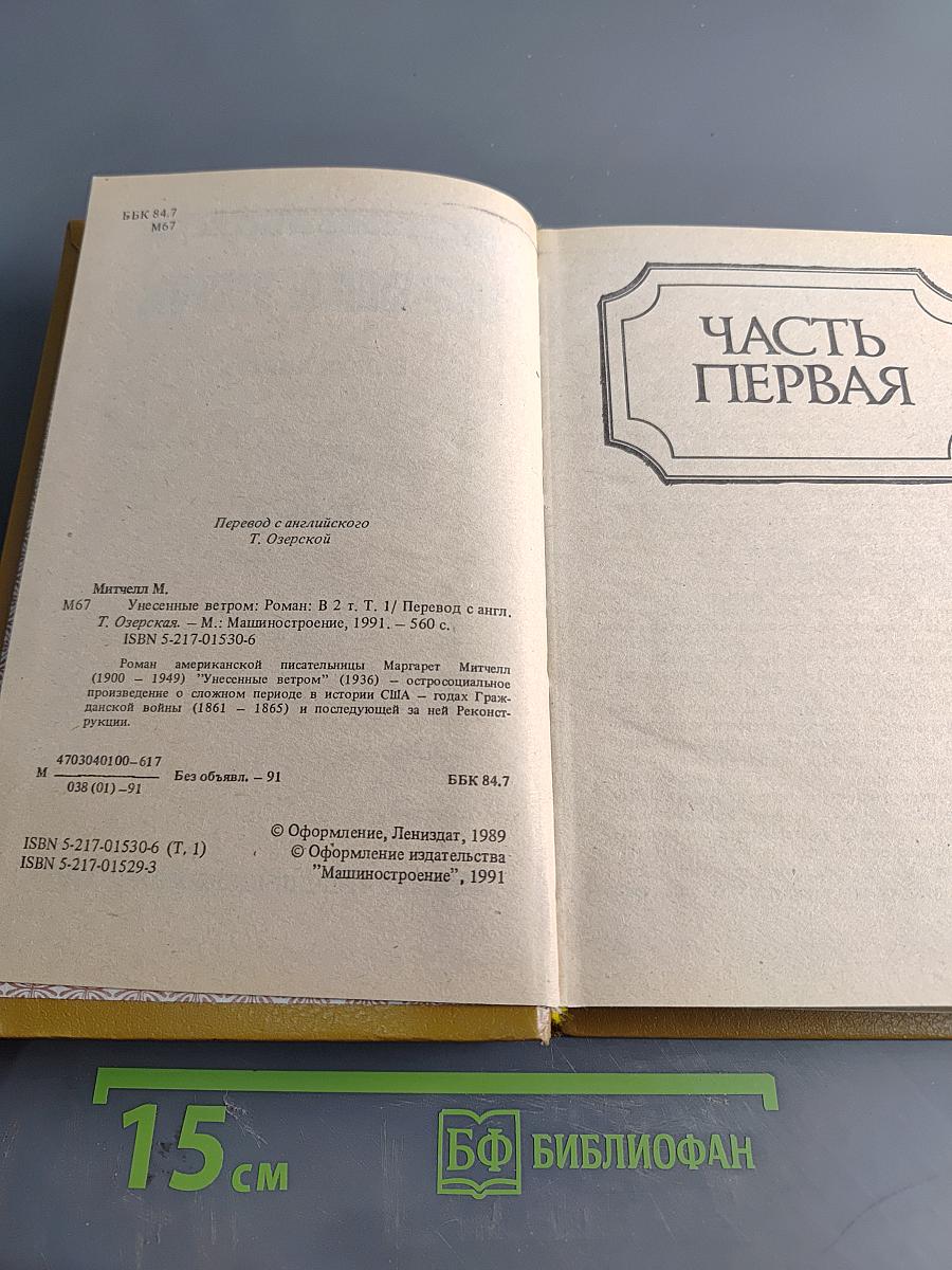Унесенные ветром. Том 1
