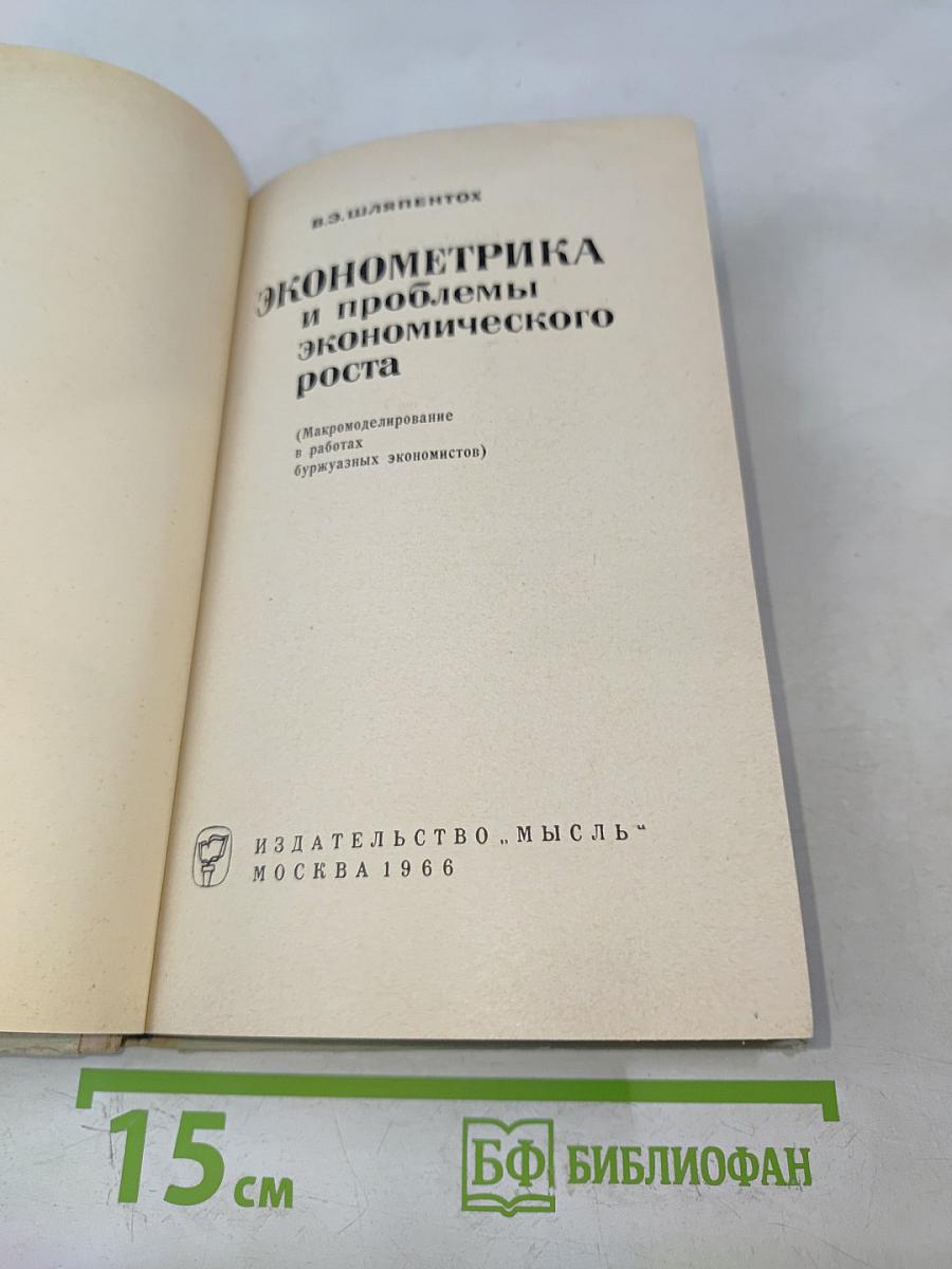 Эконометрика и проблемы экономического роста