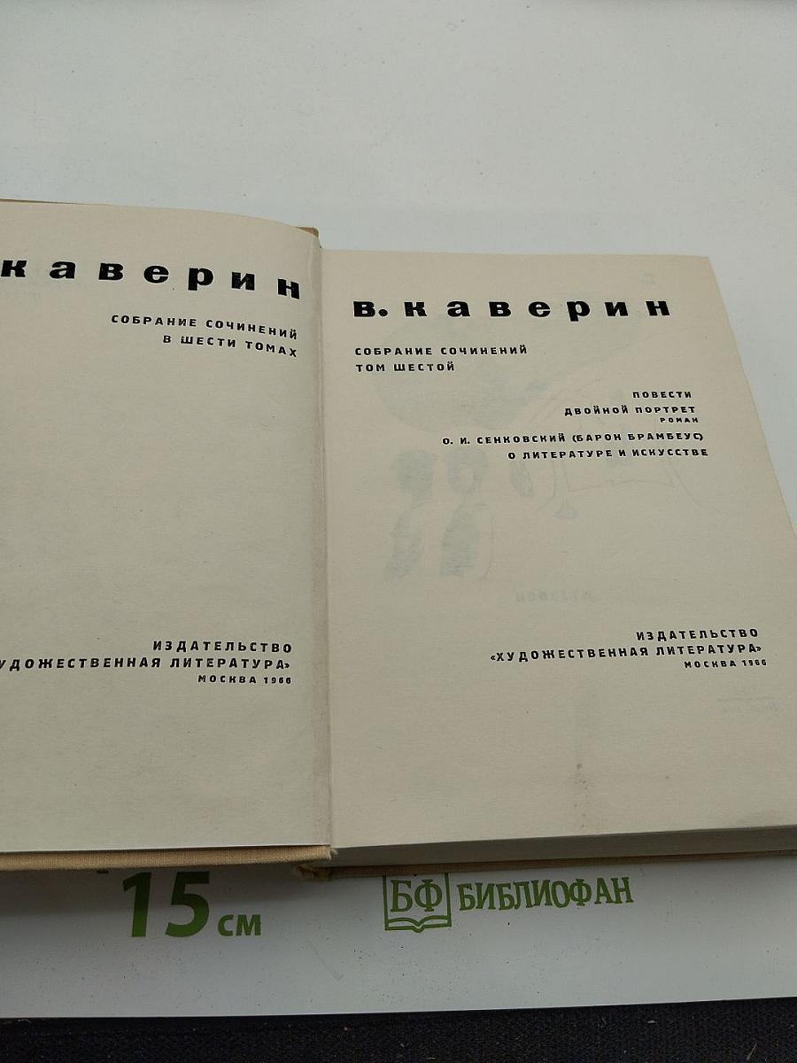 Собрание сочинений в шести томах. Том 6. Повести