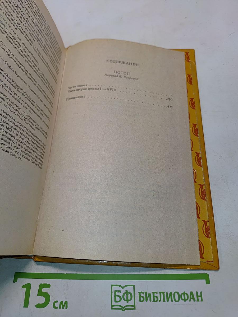 Потоп. Книга первая