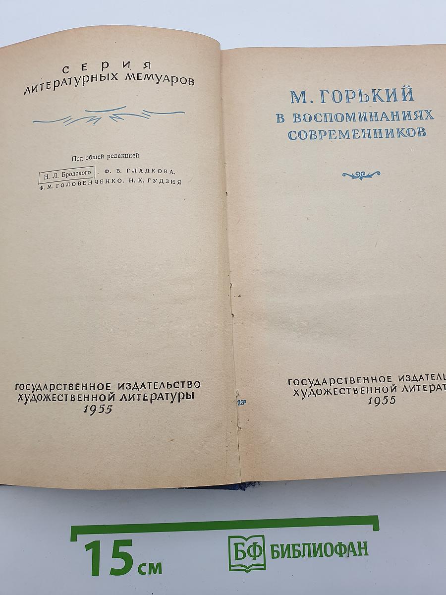 М. Горький в воспоминаниях современников