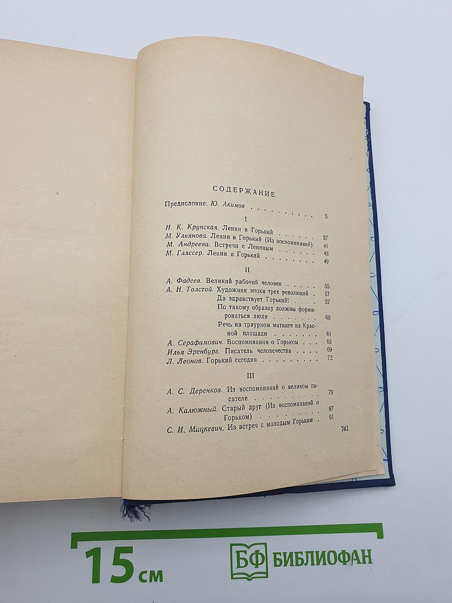 М. Горький в воспоминаниях современников