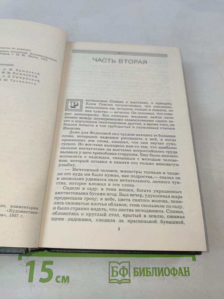 Жизнь Клима Самгина. Часть вторая