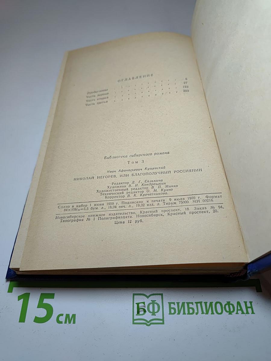 Николай Негорев, или Благополучный россиянин (Том 3)