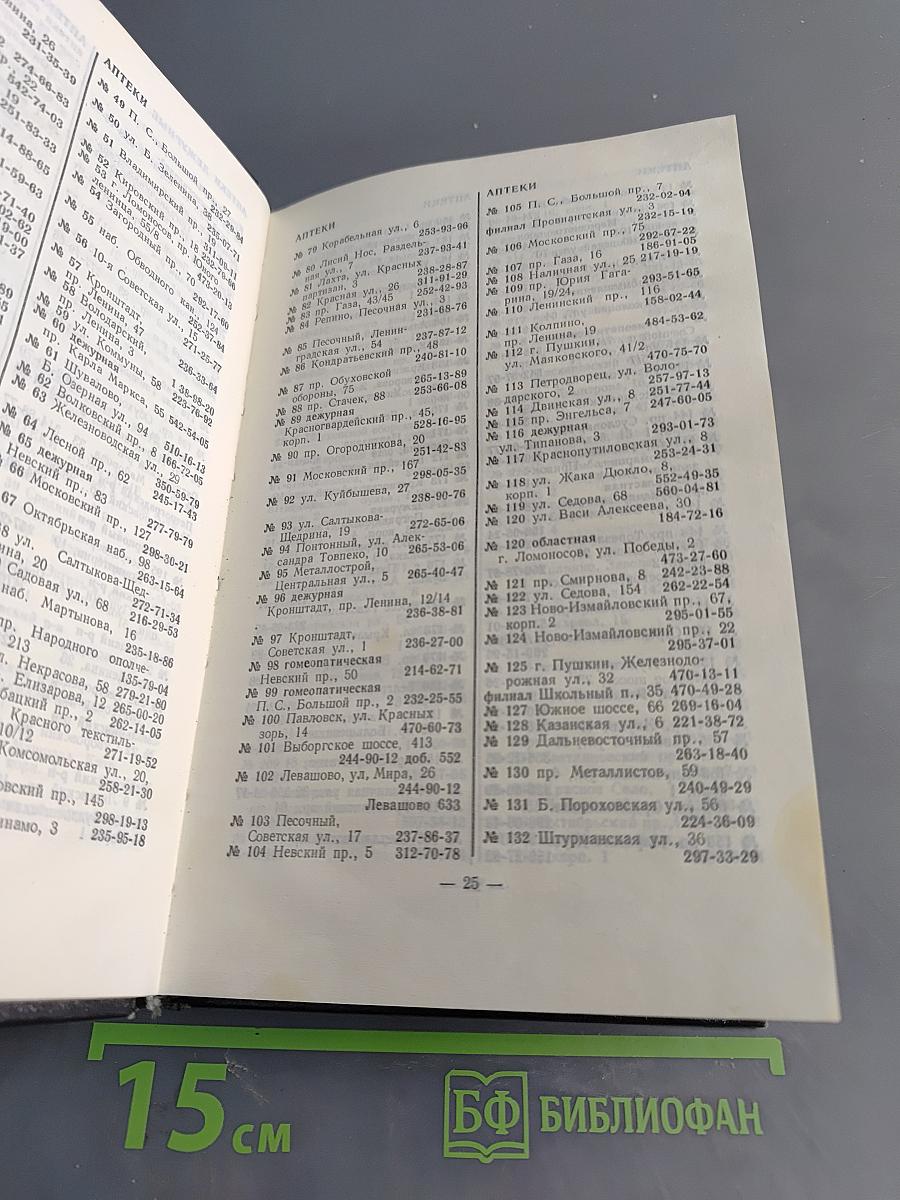 Краткий телефонный справочник ЛГТС