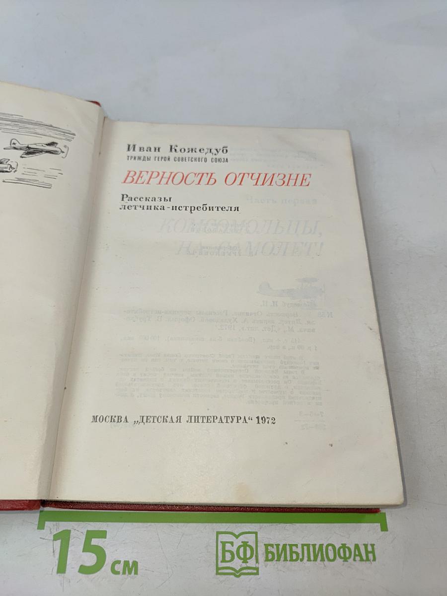 Верность отчизне. Рассказы летчика-потребителя