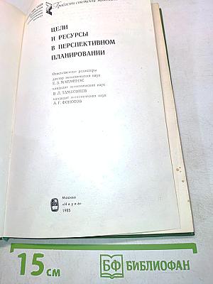 Цели и ресурсы в перспективном планировании