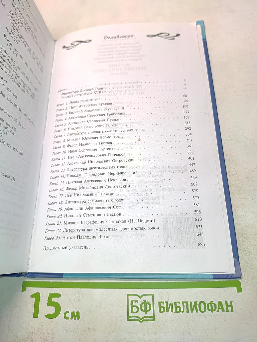 История русской литературы XIX века