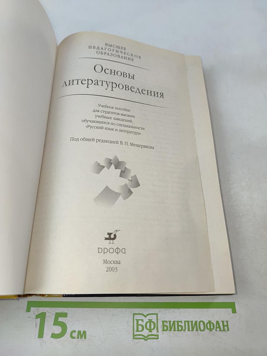Основы литературоведения