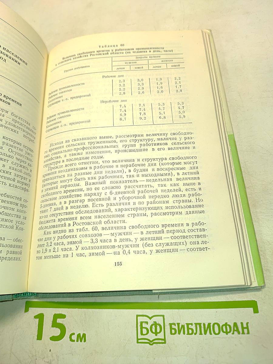 Бюджет времени сельского населения