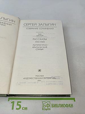 Собрание сочинений. Том 6. Рассказы 1981-1989. Литературно-критические статьи