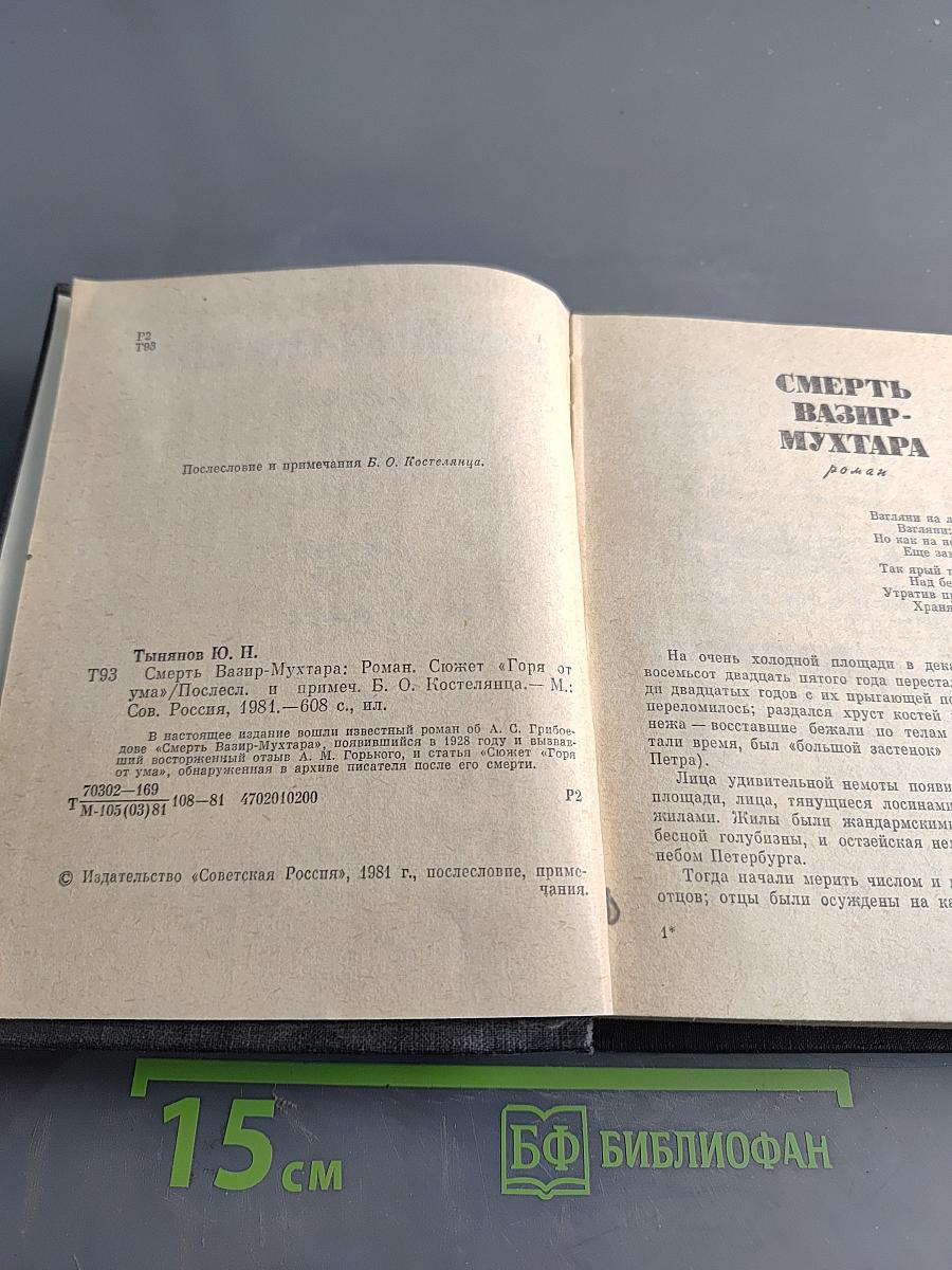 Смерть Вазир-Мухтара. Сюжет «Горя от ума»