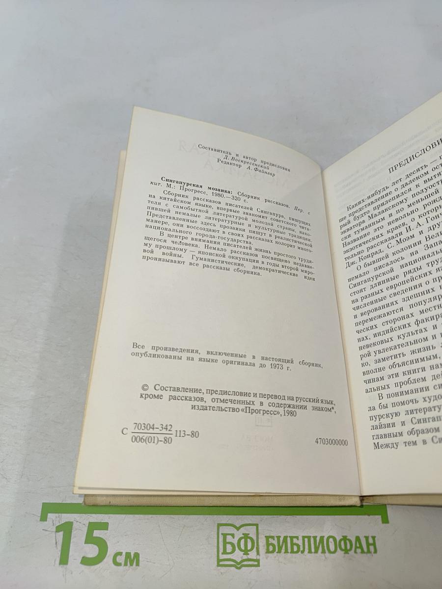 Сингапурская мозаика. Рассказы