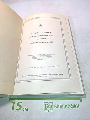 Условные знаки для топографических карт масштабов 1:25 000, 1:50 000, 1:100 000
