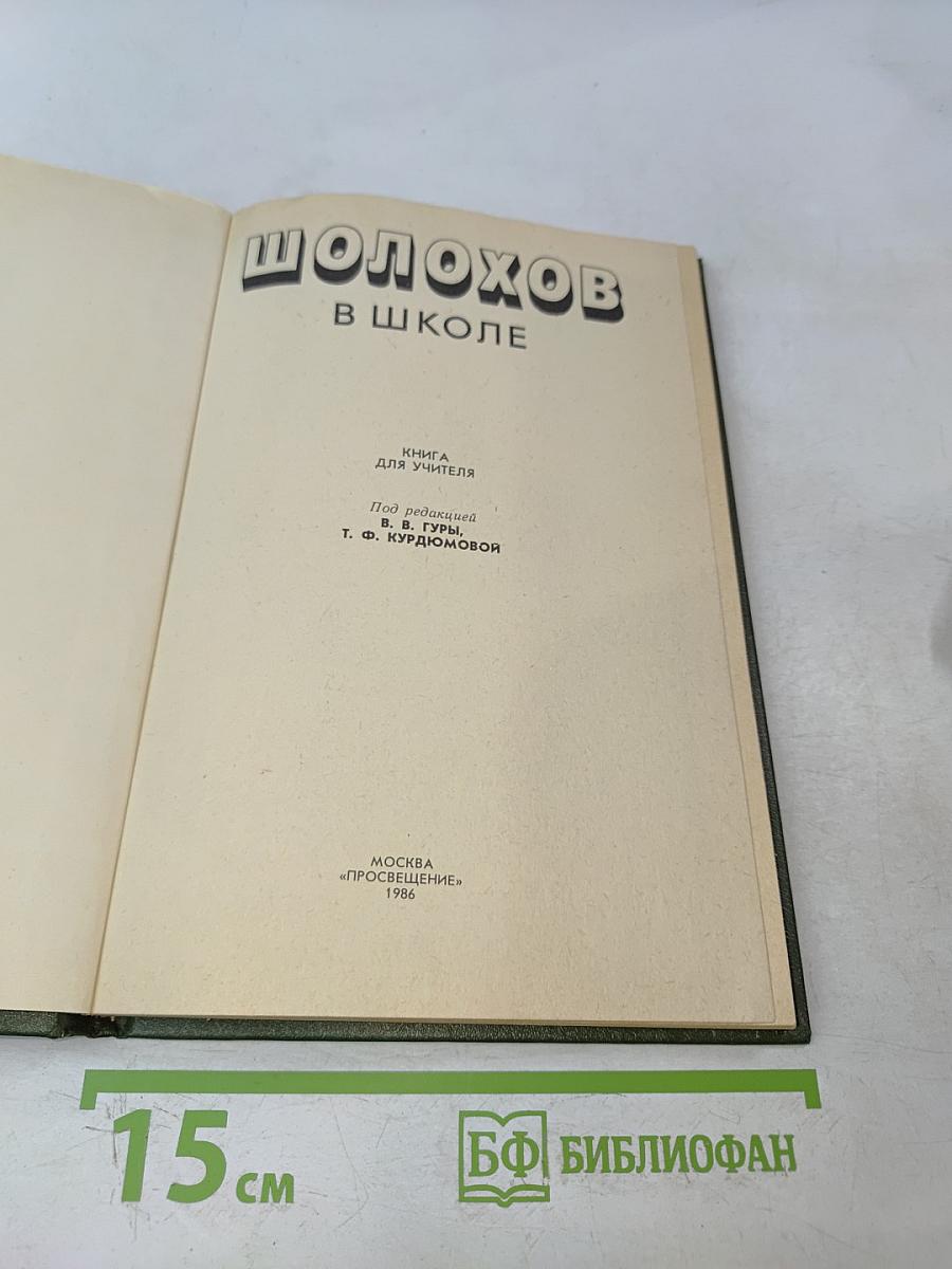 Шолохов в школе