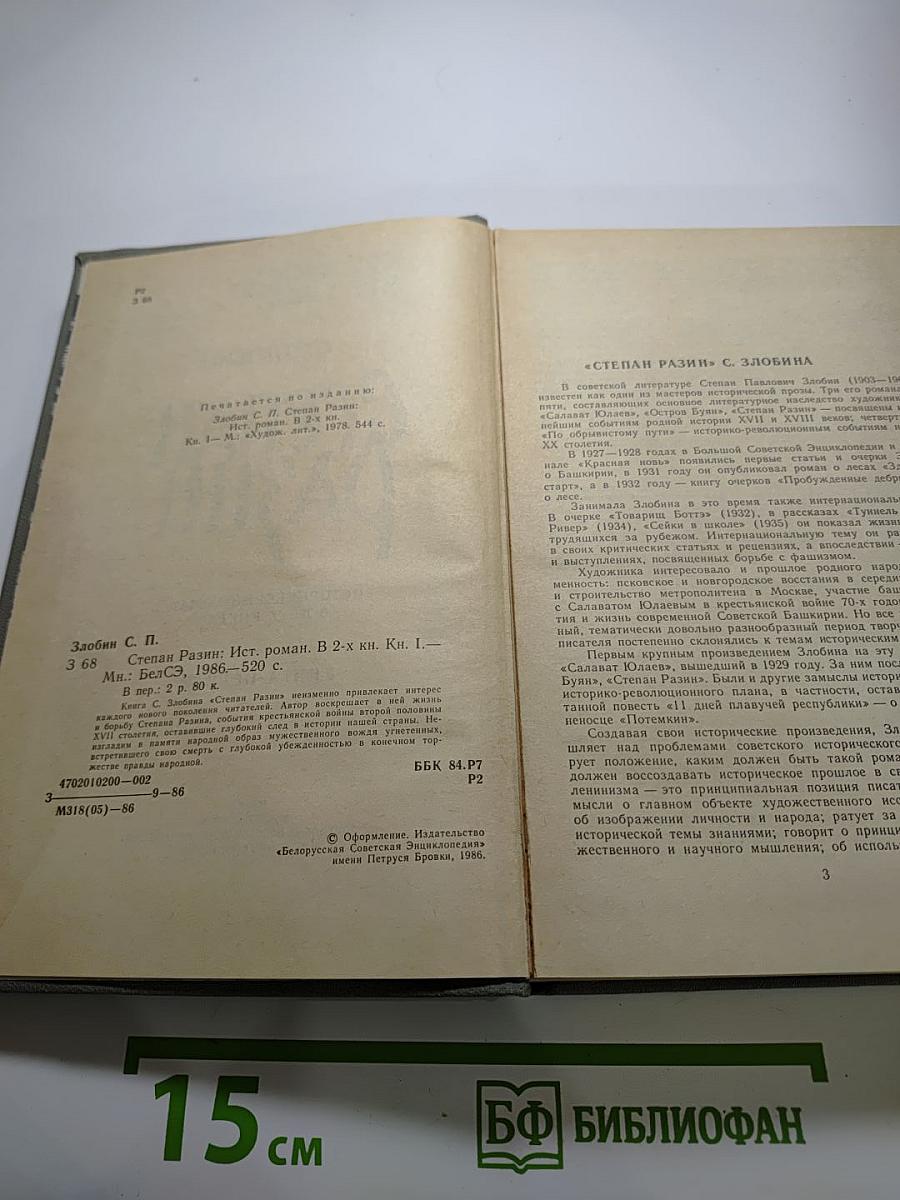 Степан Разин. Книга первая