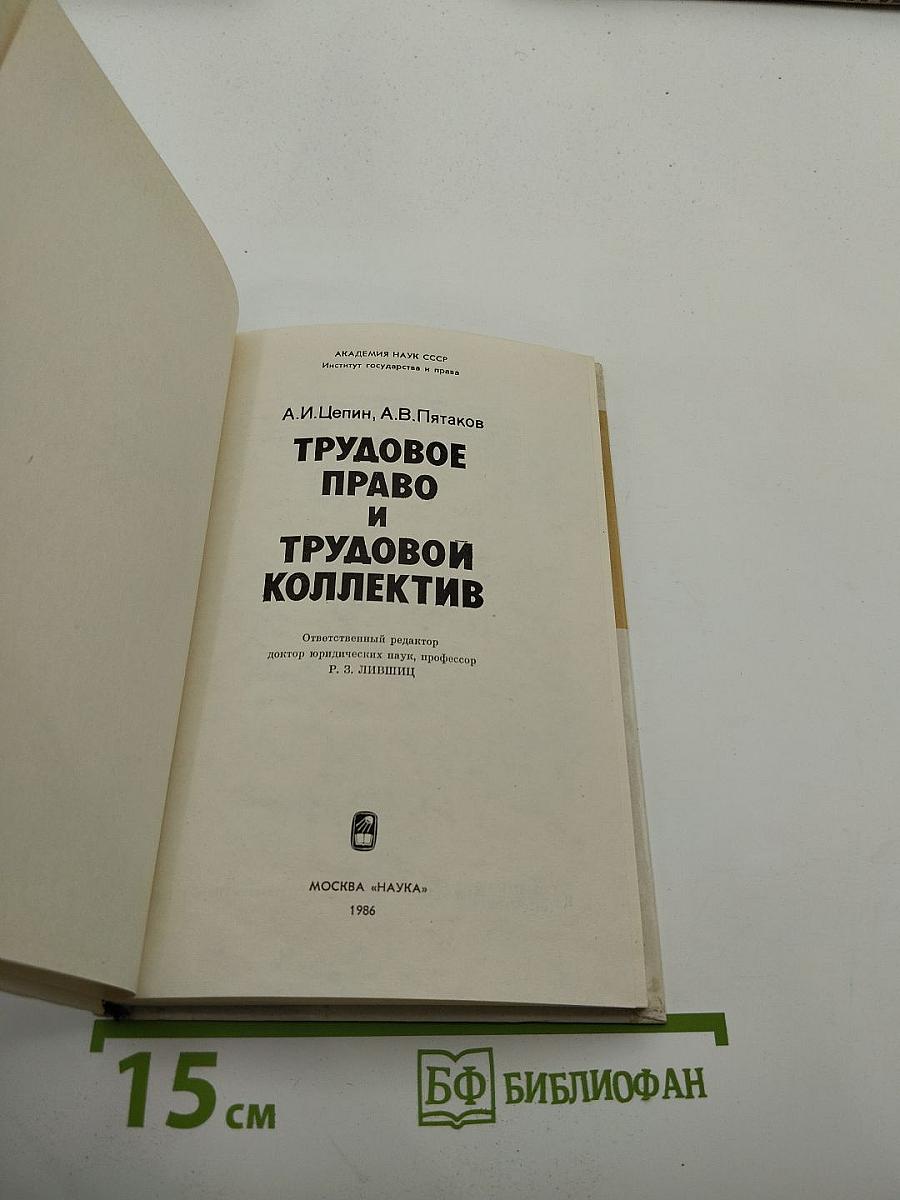 Трудовое право и трудовой коллектив