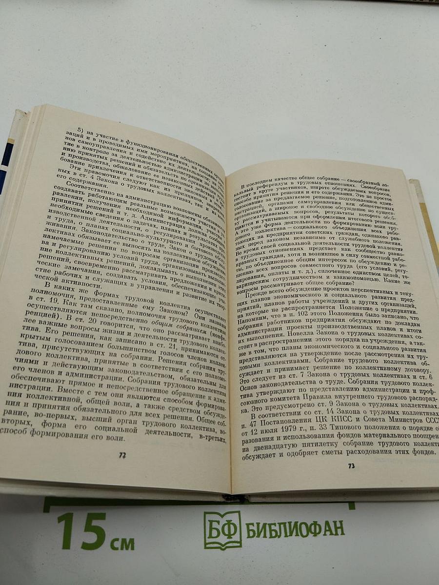 Трудовое право и трудовой коллектив