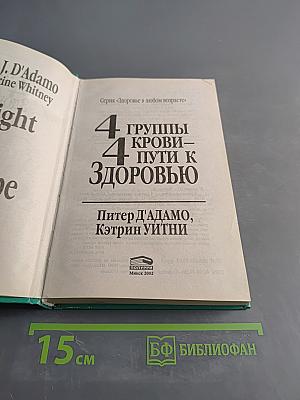 4 группы крови — 4 пути к здоровью