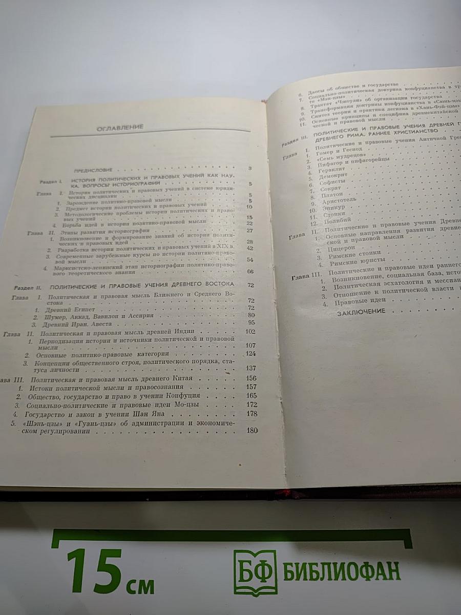 История политических и правовых учений. древний мир