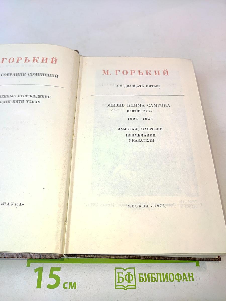 Собрание сочинений в тридцати томах. Том двадцать пятый. Жизнь Клима Самгина (первый том)