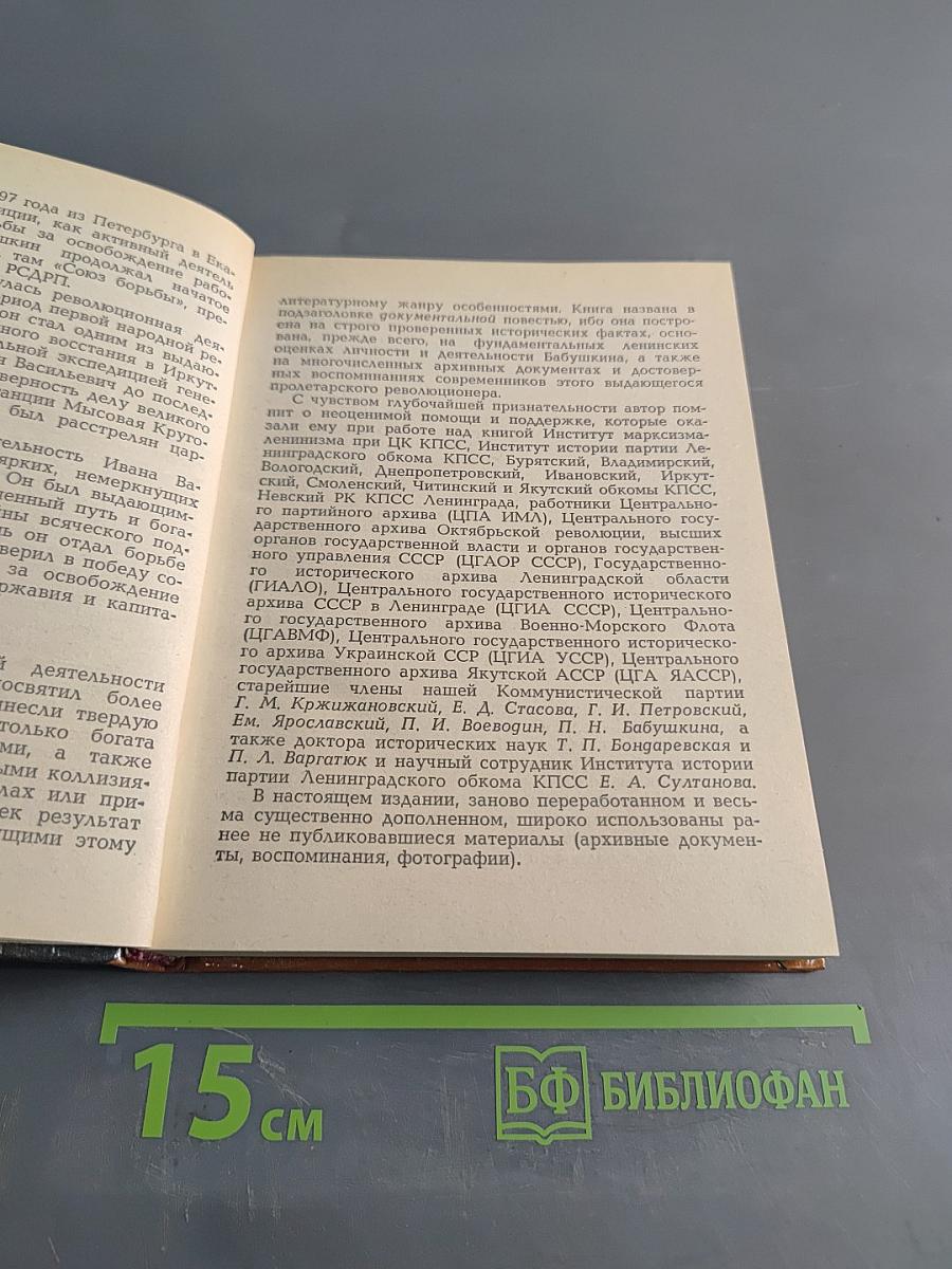 Иван Васильевич Бабушкин. Документальная повесть