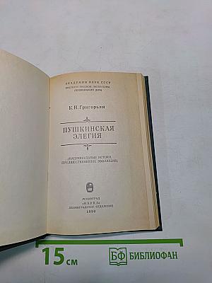 Пушкинская элегия