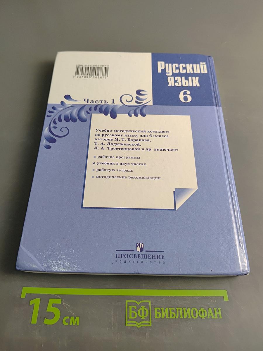 Русский язык 6 класс. Часть 1