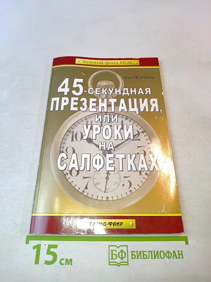 45-секундная презентация, или 10 уроков на салфетках