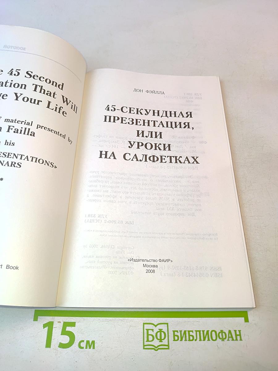 45-секундная презентация, или 10 уроков на салфетках