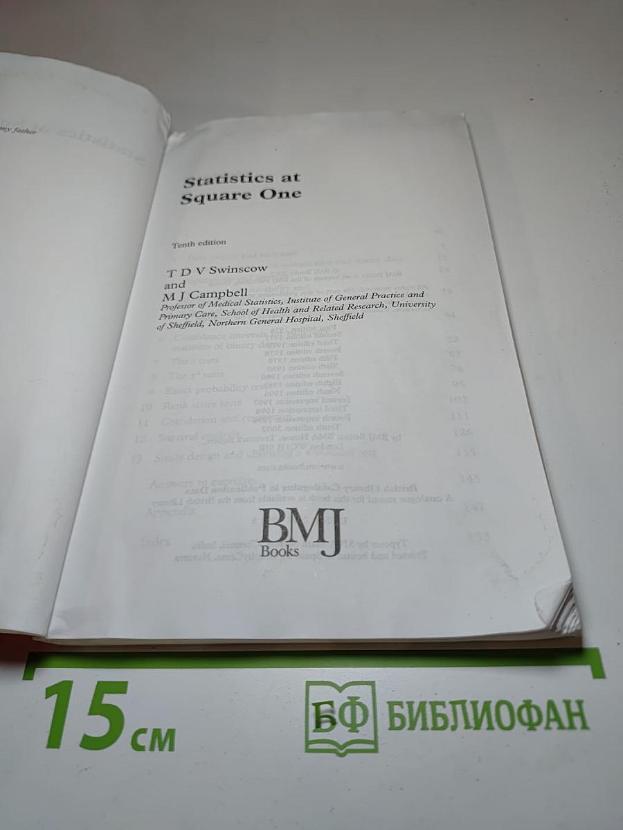Statistics at Square One, Tenth edition