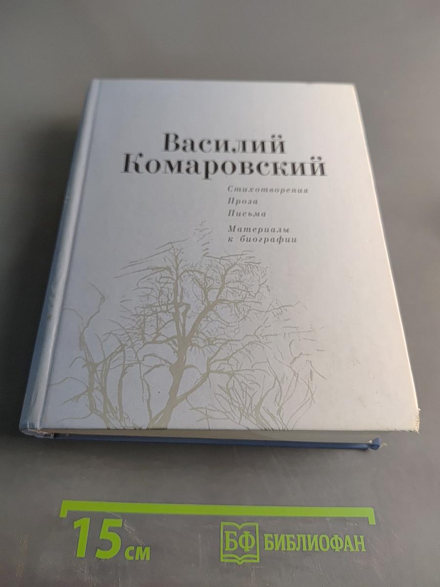 Василий Комаровский. Стихотворения. Проза. Письма. Материалы к биографии