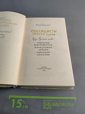 Публицисты 1860-х годов. Жизнь замечательных людей