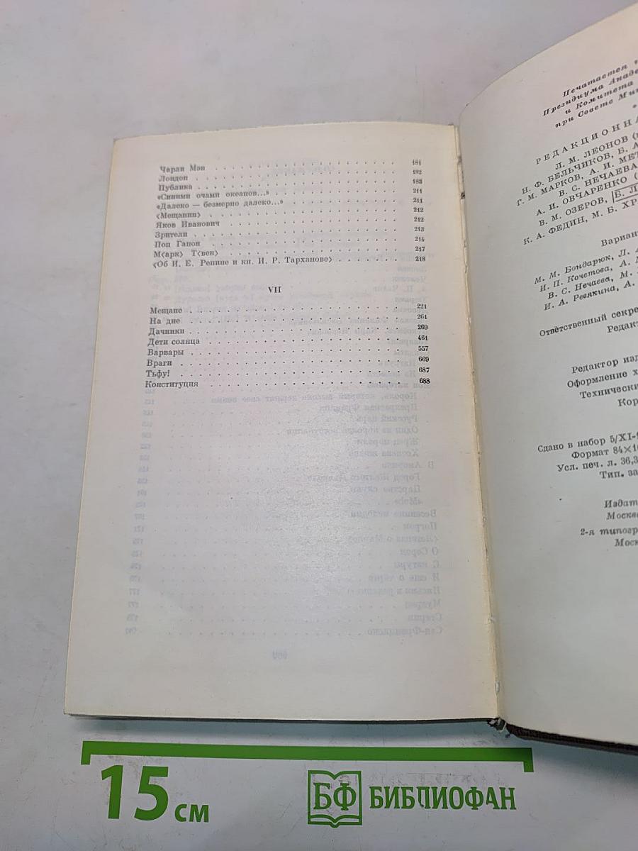М. Горький. Варианты к томам VI и VII. 1897-1907
