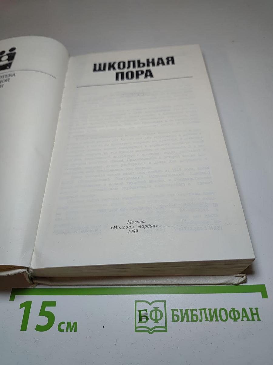 Школьная пора